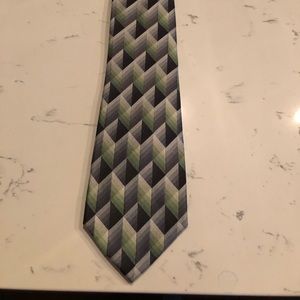 Green and Gray Tie